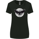 Raven Moon Vikings Womens Wider Cut T-Shirt Black