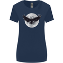 Raven Moon Vikings Womens Wider Cut T-Shirt Navy Blue