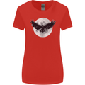 Raven Moon Vikings Womens Wider Cut T-Shirt Red
