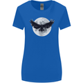 Raven Moon Vikings Womens Wider Cut T-Shirt Royal Blue