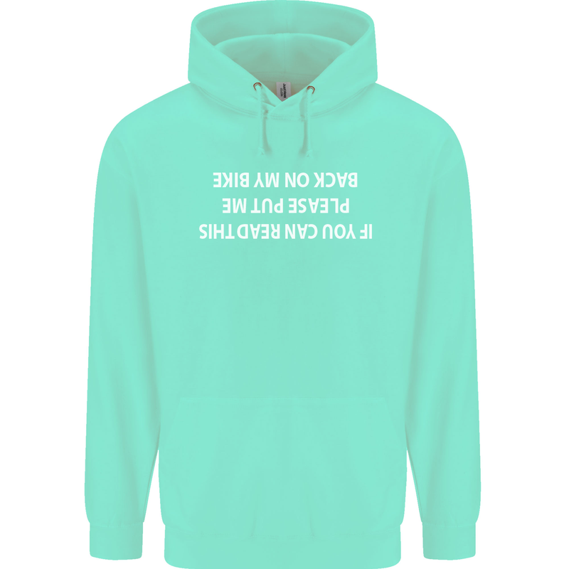 Read this Cycling Cyclist Bicycle Funny Childrens Kids Hoodie Peppermint