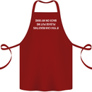 Read this Cycling Cyclist Bicycle Funny Cotton Apron 100% Organic Maroon