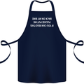 Read this Cycling Cyclist Bicycle Funny Cotton Apron 100% Organic Navy Blue