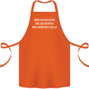 Read this Cycling Cyclist Bicycle Funny Cotton Apron 100% Organic Orange