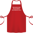 Read this Cycling Cyclist Bicycle Funny Cotton Apron 100% Organic Red