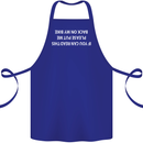 Read this Cycling Cyclist Bicycle Funny Cotton Apron 100% Organic Royal Blue