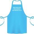 Read this Cycling Cyclist Bicycle Funny Cotton Apron 100% Organic Turquoise