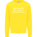 Read this Cycling Cyclist Bicycle Funny Kids Sweatshirt Jumper Yellow