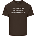Read this Cycling Cyclist Bicycle Funny Mens Cotton T-Shirt Tee Top Dark Chocolate