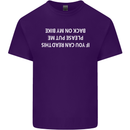 Read this Cycling Cyclist Bicycle Funny Mens Cotton T-Shirt Tee Top Purple