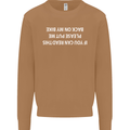 Read this Cycling Cyclist Bicycle Funny Mens Sweatshirt Jumper Caramel Latte