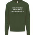 Read this Cycling Cyclist Bicycle Funny Mens Sweatshirt Jumper Forest Green