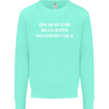 Read this Cycling Cyclist Bicycle Funny Mens Sweatshirt Jumper Peppermint