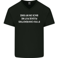 Read this Cycling Cyclist Bicycle Funny Mens V-Neck Cotton T-Shirt Black