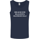 Read this Cycling Cyclist Bicycle Funny Mens Vest Tank Top Navy Blue