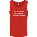 Read this Cycling Cyclist Bicycle Funny Mens Vest Tank Top Red