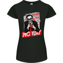 Ready for Monday Funny Work Skull Womens Petite Cut T-Shirt Black