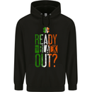 Ready to Black out St. Patrick's Day MMA Childrens Kids Hoodie Black