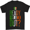 Ready to Black out St. Patrick's Day MMA Mens T-Shirt Cotton Gildan Black