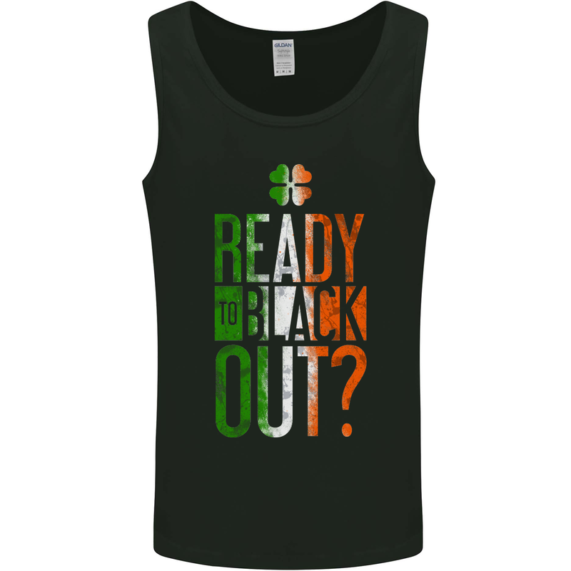 Ready to Black out St. Patrick's Day MMA Mens Vest Tank Top Black