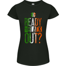 Ready to Black out St. Patrick's Day MMA Womens Petite Cut T-Shirt Black