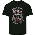 Real Iron Motorcycle Motorbike Biker Mens Cotton T-Shirt Tee Top Black