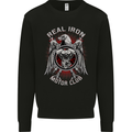 Real Iron Motorcycle Motorbike Biker Mens Sweatshirt Jumper Black