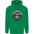 Rebel Cafe Racer Biker Motorbike Motorcycle Childrens Kids Hoodie Irish Green