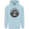 Rebel Cafe Racer Biker Motorbike Motorcycle Childrens Kids Hoodie Light Blue