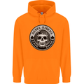 Rebel Cafe Racer Biker Motorbike Motorcycle Childrens Kids Hoodie Orange