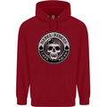 Rebel Cafe Racer Biker Motorbike Motorcycle Childrens Kids Hoodie Red