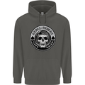 Rebel Cafe Racer Biker Motorbike Motorcycle Childrens Kids Hoodie Storm Grey