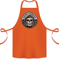 Rebel Cafe Racer Biker Motorbike Motorcycle Cotton Apron 100% Organic Orange