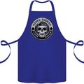 Rebel Cafe Racer Biker Motorbike Motorcycle Cotton Apron 100% Organic Royal Blue