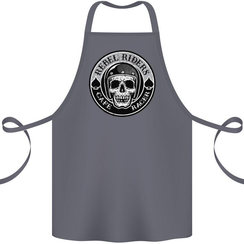 Rebel Cafe Racer Biker Motorbike Motorcycle Cotton Apron 100% Organic Steel