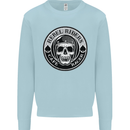 Rebel Cafe Racer Biker Motorbike Motorcycle Kids Sweatshirt Jumper Light Blue