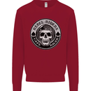 Rebel Cafe Racer Biker Motorbike Motorcycle Kids Sweatshirt Jumper Red