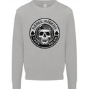 Rebel Cafe Racer Biker Motorbike Motorcycle Kids Sweatshirt Jumper Sports Grey