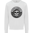 Rebel Cafe Racer Biker Motorbike Motorcycle Kids Sweatshirt Jumper White