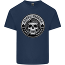 Rebel Cafe Racer Biker Motorbike Motorcycle Kids T-Shirt Childrens Navy Blue