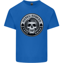 Rebel Cafe Racer Biker Motorbike Motorcycle Kids T-Shirt Childrens Royal Blue