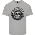 Rebel Cafe Racer Biker Motorbike Motorcycle Kids T-Shirt Childrens Sports Grey