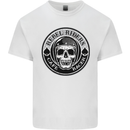 Rebel Cafe Racer Biker Motorbike Motorcycle Kids T-Shirt Childrens White