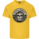 Rebel Cafe Racer Biker Motorbike Motorcycle Kids T-Shirt Childrens Yellow
