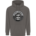 Rebel Cafe Racer Biker Motorbike Motorcycle Mens 80% Cotton Hoodie Charcoal