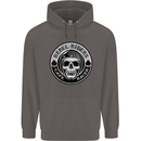Rebel Cafe Racer Biker Motorbike Motorcycle Mens 80% Cotton Hoodie Charcoal