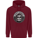 Rebel Cafe Racer Biker Motorbike Motorcycle Mens 80% Cotton Hoodie Maroon