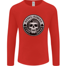 Rebel Cafe Racer Biker Motorbike Motorcycle Mens Long Sleeve T-Shirt Red
