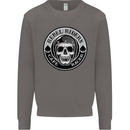 Rebel Cafe Racer Biker Motorbike Motorcycle Mens Sweatshirt Jumper Charcoal