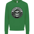 Rebel Cafe Racer Biker Motorbike Motorcycle Mens Sweatshirt Jumper Irish Green